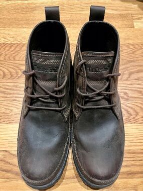 Timberland Men's Dark Brown Leather Boots
